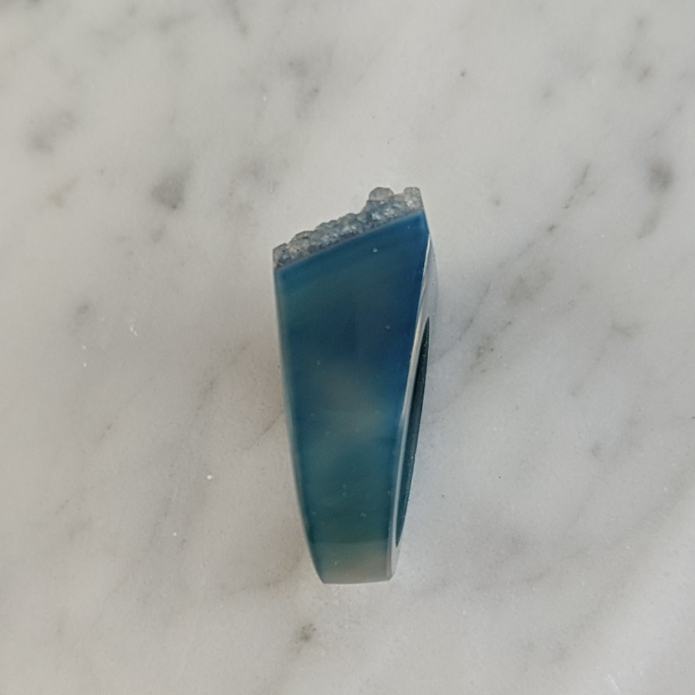 🌟5/$25! Blue Rock/Crystal Chunky Ring - Picture 4 of 5